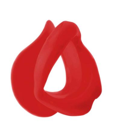 Lip Massager Silicone Lip Exerciser Facial Muscle Tightener Face Lift Mouth Stretcher Trainer Red