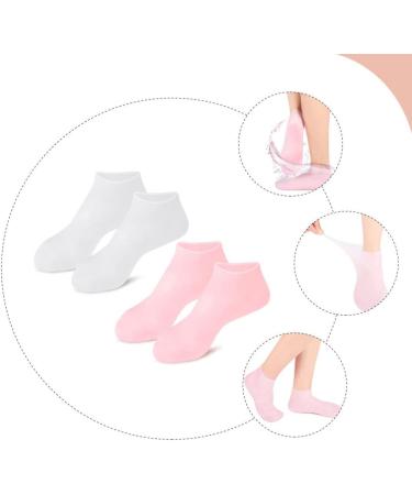 minkissy 2 Pairs Exfoliating Moisturizing Socks Moisturizing Foot Masks Cuticles Socks Features Socks for Women Lotion Socks Moisturizing Socks for Foot Care Spa Sebs Girl Foot Socks - Buy Online on SooperMarket.com