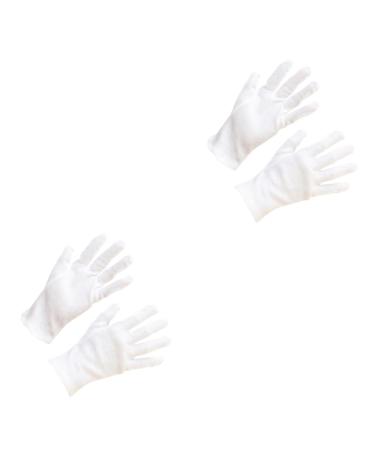 JECOMPRIS 24 Pairs Work Gloves Moisturizing Hand Gloves Industrial Protective Gloves Cotton Protective Gloves Hair Dye Gloves Warm Gloves Hand Protective Gloves Hair Dyeing Gloves White