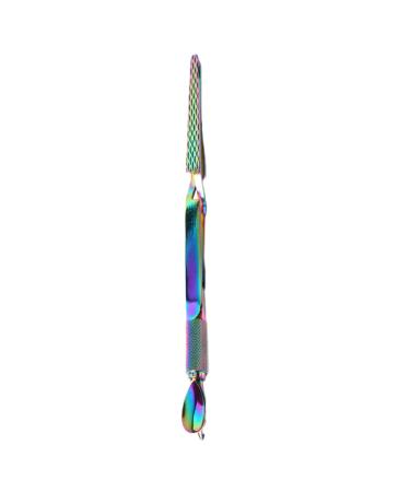 Worparsen Cuticle Pusher Excellent Remove Dead Skin Double Ended Cuticle Pusher Nail Polish Remover Multicolor
