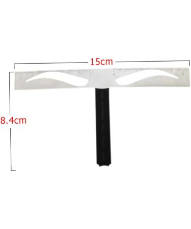 NOLITOY 3 Pcs Eyebrow Shaping Stencil Eyebrow Ruler Stencil Template Stainless Steel Positioning Ruler - Buy Online on SooperMarket.com