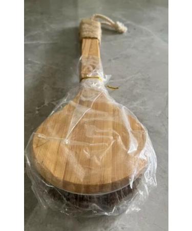 MCUILEE Wooden Bath Brush | Long Handle Body Massager Shower Brush with Bristles for Exfoliating & Back Scrubbing - International Shipping Available - Buy Online on SooperMarket.com