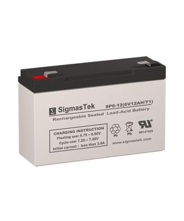 NP10-6FR 6 Volt 12 AmpH SLA Replacement Battery with F1 Terminal