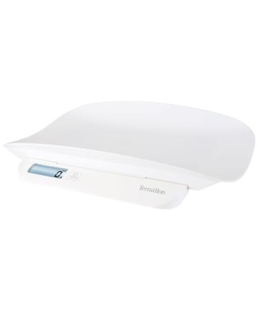 Terraillon Evolutionary baby scales-weight stabilization Tara function removable baby seat protective cover included-graduation 5G load capacity up to 20kg-white