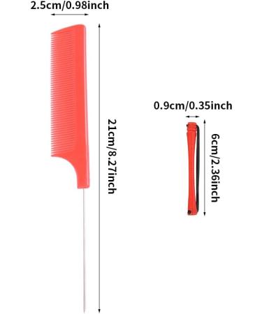 48pcs Hair Perm Rods Plastic Perming Rods Curlers Hair Rollers Curlers with Tail Comb Hair Perming Kit for Hairdressing Hair Styling or DIY Tool(Red) - Buy Online on SooperMarket.com