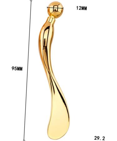 Healeved Makeup Spoon Zinc Cream Spoon Make up Kit Unicorn Horn Clip on Eye Spoon Creami Buttercream Spiral Tool 9.50X1.50X0.50CM Golden - Buy Online on SooperMarket.com
