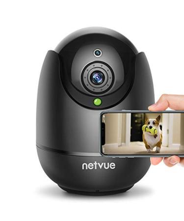 Netvue Indoor Camera, Enhanced Security Camera with Advanced AI Skills for Pet/Baby/Nanny, 1080P FHD 2.4GHz WiFi Night Vision Home Camera, 2-Way Audio Dog Camera Cloud Storage/TF Card, Black