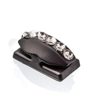 Thread Cutterz Patented Stainless Steel Flat Mountable Quick Thread  Yarn & Embroidery Floss Cutter - Black with Clear Crystals Black With Crystals