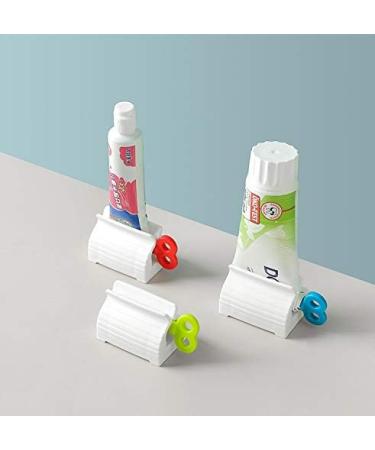 3 Pieces Rolling Tube Toothpaste Squeezer Toothpaste Seat Holder Stand Rotate Toothpaste Dispenser for Bathroom - Buy Online on SooperMarket.com