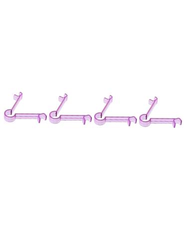 Baluue 4pcs Lip Muscle Trainer Muscle Exerciser Slimming Exerciser Lips Trainer Face Exerciser Purple 9.30X7.70X1.50CMx4pcs Purplex4pcs