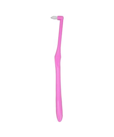 Orthodontic toothbrush interdental cleaner with dental floss individually intermediate room brushes orthodontic toothbrushes that clean toothbrushes (pink)