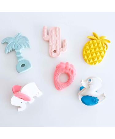 Buy Lanco Teething Ring Elephant Ears - 100% Natural Rubber White | Safe & Eco-Friendly | International Shipping Available - Buy Online on SooperMarket.com