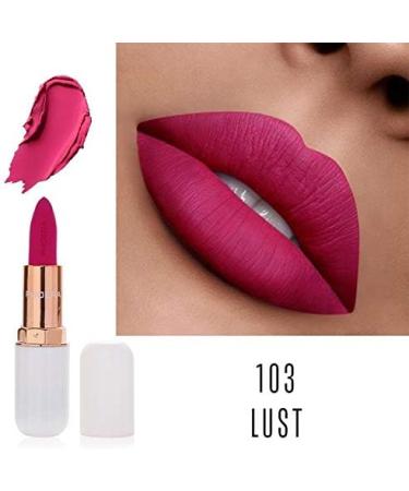 AQUAPURITY PHOERA Absolute Velvet Matte Lipstick - Long Lasting Waterproof Pigment Makeup (103 Lust) | UK - Buy Online on SooperMarket.com