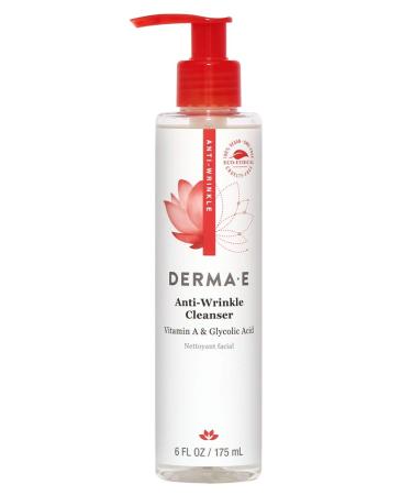 Derma E Anti-Wrinkle Cleanser Vitamin A Glycolic Acid 6 fl oz (175 ml)