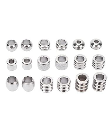 Beard Beads For Men Viking Hair Beads Spiral Coils Metal Dreadlocks Beads 18pcs High Hardness Stainless Steel Viking Hair Beads Size for Hair Beard Weaving