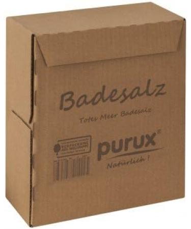 Purux Dead Sea Salt Bath Salt - Natural White | 3x1kg Sustainably Packaged | Premium Quality for Relaxation & Wellness - Buy Online on SooperMarket.com