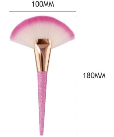 Makeup Brush Pro 1 Pcs Large Fan Shape Makeup Brush Blush Powder Foundation Cosmetic Tool - Buy Online on SooperMarket.com