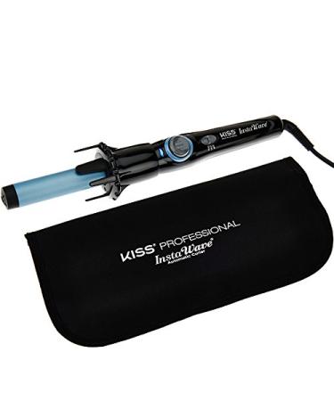 KISS Professional Blue Instawave Automatic Curling Iron - 1.1 Inch with Heat Resistant Pouch | Shop Internationally - Buy Online on SooperMarket.com