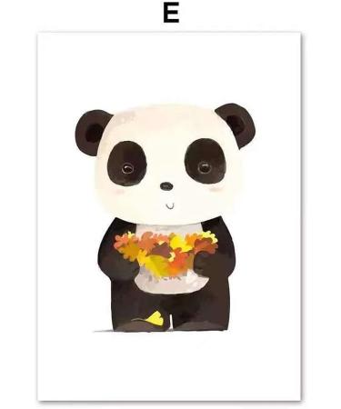 Lulupila Children's Room Decorative Poster Set - Animal Motifs for Boys and Girls - Set of 6, A4 Size - Buy Online on SooperMarket.com