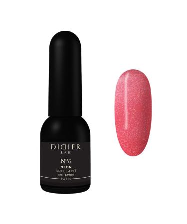 Didier Lab - Premium UV Gel Nail Polish - Brillant Neon No6- Gel Nail Varnish - Nail Art - Long-Lasting High Gloss Wear - Gel Nail Polish - Gel Nails - Glitter Gel Nail Polish - Rich Pigment - 8ml