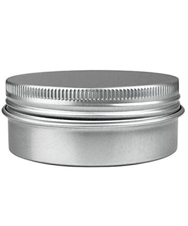 24 Pack 2 Oz Screw Top Aluminum Tin Cans for Lip Balm, Cosmetics & Candles - Metal Storage Jars with Screw Cap for Makeup, Salve & Tea - Buy Online on SooperMarket.com