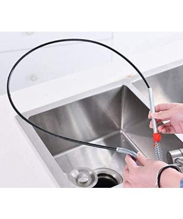 63 Inch Drain Pipe Cleaner - Effective Drain Auger & Hair Catcher for Kitchen Bathroom Tub & Toilet Clog Removal - Buy Online on SooperMarket.com