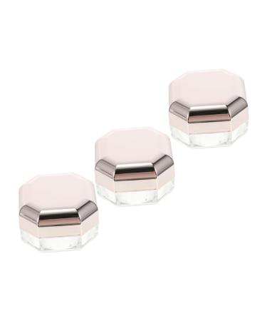 Angoily 3pcs Powder Box Powder Makeup Sponges Makeup Empty Loose Powder Holder Cosmetic Makeup Powder