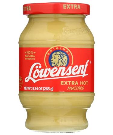 Lowensenf Xhot Mustard 9.3 Oz - Pack of 6 | Premium German Spicy Mustard - Buy Online on SooperMarket.com