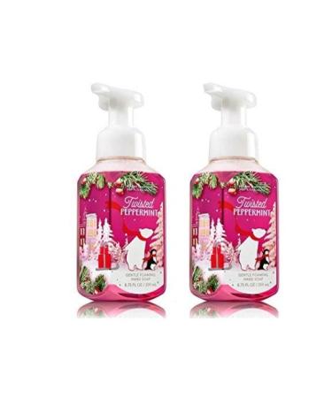 Bath and Body Works Twisted Peppermint Gentle Foaming Hand Soap 2 Pack Peppermint 8.75 Fl Oz (Pack of 2)