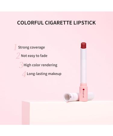 Buy Matte Non-Stick Cigarette Case Lipstick Set - Long Lasting Velvet Lip Gloss & Tint | Portable Makeup Kit for Perfect Lips - Buy Online on SooperMarket.com