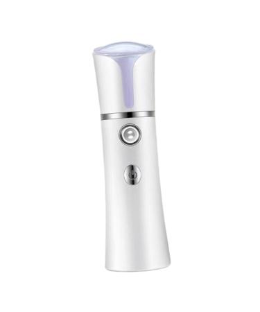 PLAFOPE 1pc Face Humidifier for Dry Skin Nano Steamer White Portable Face Humidifier 14.1x4cm