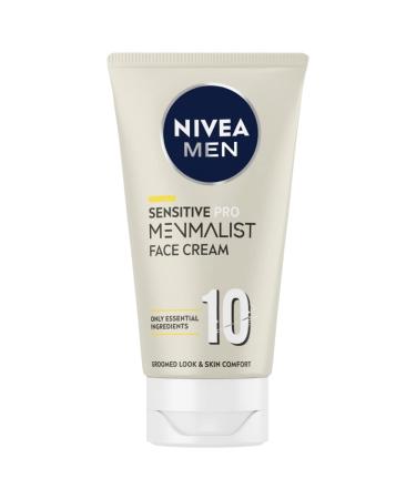 NIVEA MEN Sensitive Pro Menmalist Face Cream (75ml) 24H Moisturiser for Men 10 Essential Ingredients to Soothe Skin Gentle Men's Skin Care