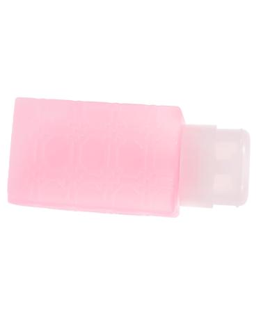 Mikinona Gel Nail Polish Nail Gel Polish Pump Dispenser Pump Bottle Dispenser Nail Polish Remover Makeup Remover Dispenser Alcohol Dispenser Push down Liquid Travel Plastic Pink Powder Pump 6x5x13cm Pink