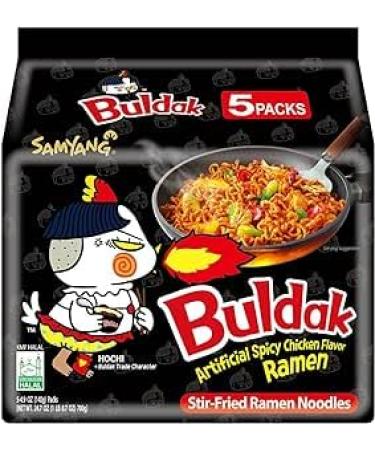 Samyang Buldak HOT Chicken Flavour Ramen Noodles 140g (Pack of 5) by KB