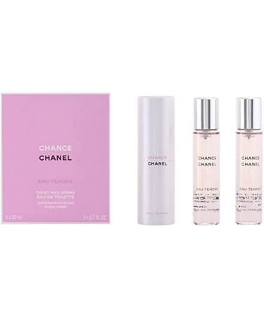 Chanel Chance Eau Tendre Twist & Spray Eau De Toilette 3x20ml Fruity 3 Piece Set