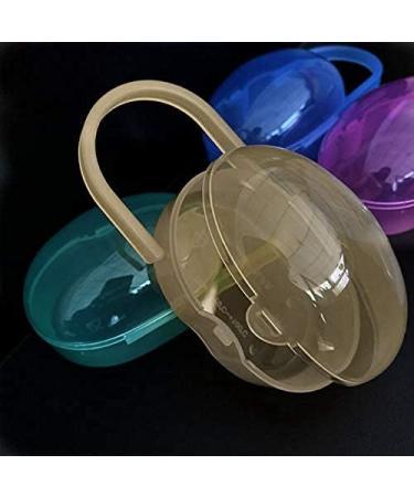 Transparent Baby Dummy Case - Portable Pacifier Storage Box for Travel | 3 Pack Schnuller Holder - Ideal for Outdoor Use - Buy Online on SooperMarket.com