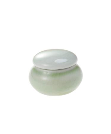 Rouge Storage Tank Cream Storage Tank Ceramics Storage Bottle Makeup Sealed Bottle Storage Can Green