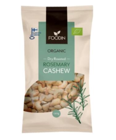 Foodin Rosemary and Honey Roasted Cashews High Protein Snack Nut pack of 8