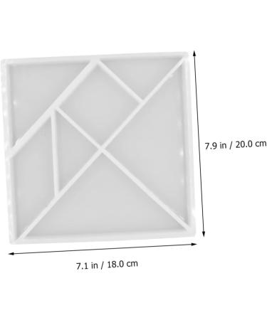STOBOK DIY Crystal Epoxy Mold 2 Pcs Tangram Mold Model Crystal Epoxy Silica Gel Hand Mold As Shownx2pcs 11.5X11.5CMx2pcs - Buy Online on SooperMarket.com