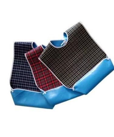 Fealay Adult Bibs Waterproof Adult The Elderly Bib Washable Mealtime Bib Elderly Disabled Aid Apron for Men and Women Eating