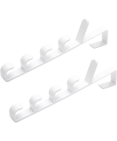 Cabilock 4 Pcs Towel Hooks Hanging Rack Multifunction Door Hanger 2pcsx2pcs Whitex2pcs - Buy Online on SooperMarket.com