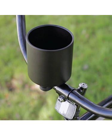 Kroozie Deluxe Bicycle Cup Holder - Ultimate Handlebar Accessory for Bikes, Scooters, and Treadmills in Flat Black - Buy Online on SooperMarket.com