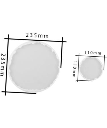 COHEALI 2 Pcs Silicone Mold Silicone Coasters Resin Coasters Cup Mat Casting Mold Tool Crystal - Buy Online on SooperMarket.com