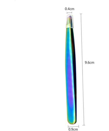 1PC Rainbow Color Slant Tweezer Professional Stainless Steel Slant Tip Tweezer Best Precision Eyebrow Tweezer Hair Removal Tweezer Cosmetic Beauty Tool For Men & Women tweezers - Buy Online on SooperMarket.com