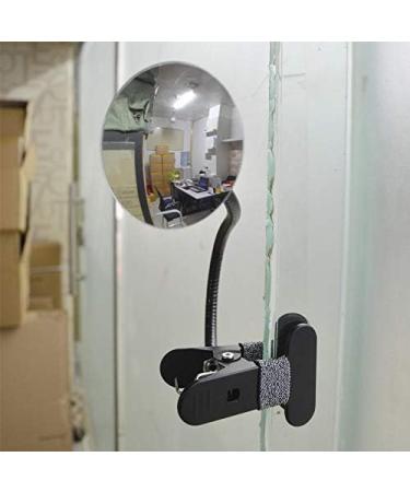 Ampper Clip On Security Mirror | Convex Cubicle Mirror for Personal Safety | 3.35 Round Glass Mirror | Frameless Design - Buy Online on SooperMarket.com