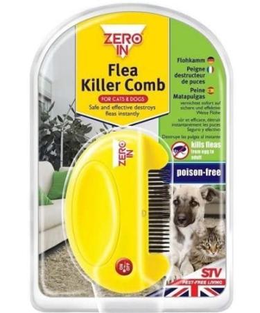 NEW ELECTRIC FLEA KILLER COMB PET CATS DOGS KILLS NITS EGGS FLEAS POISON FREE