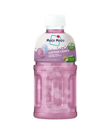 MOGU MOGU COTTON CANDY with chewy pieces of nata de coco | (Pack of 6) 320 ml (Pack of 1)