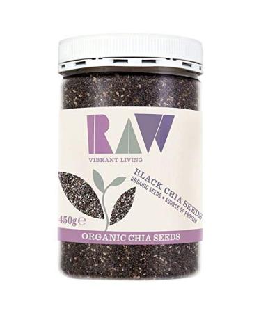 4X RAW Health Organic Black Chia Seeds 450g