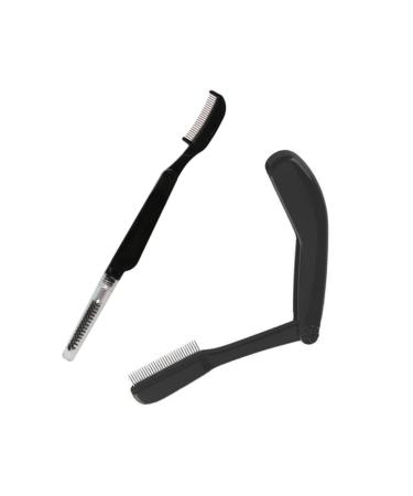 NOLITOY 2pcs Makeup Grooming Tools - Eyelash Brush & Eyebrow Combs for Women | Stainless Steel Makeup Applicators & Kit - Buy Online on SooperMarket.com