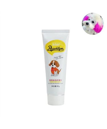 Tuelaly 80g Professional Hair Dye for Dogs Cats Animals Coloring Pigment Agent Supplies Lovely Pink